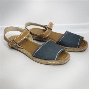 Marc Fisher Terrance espadrille peep toe flat 7.5